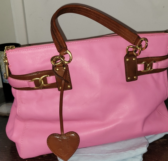 Super rare Y2k huge Juicy Couture pink burgundy bag - Picture 3 of 16